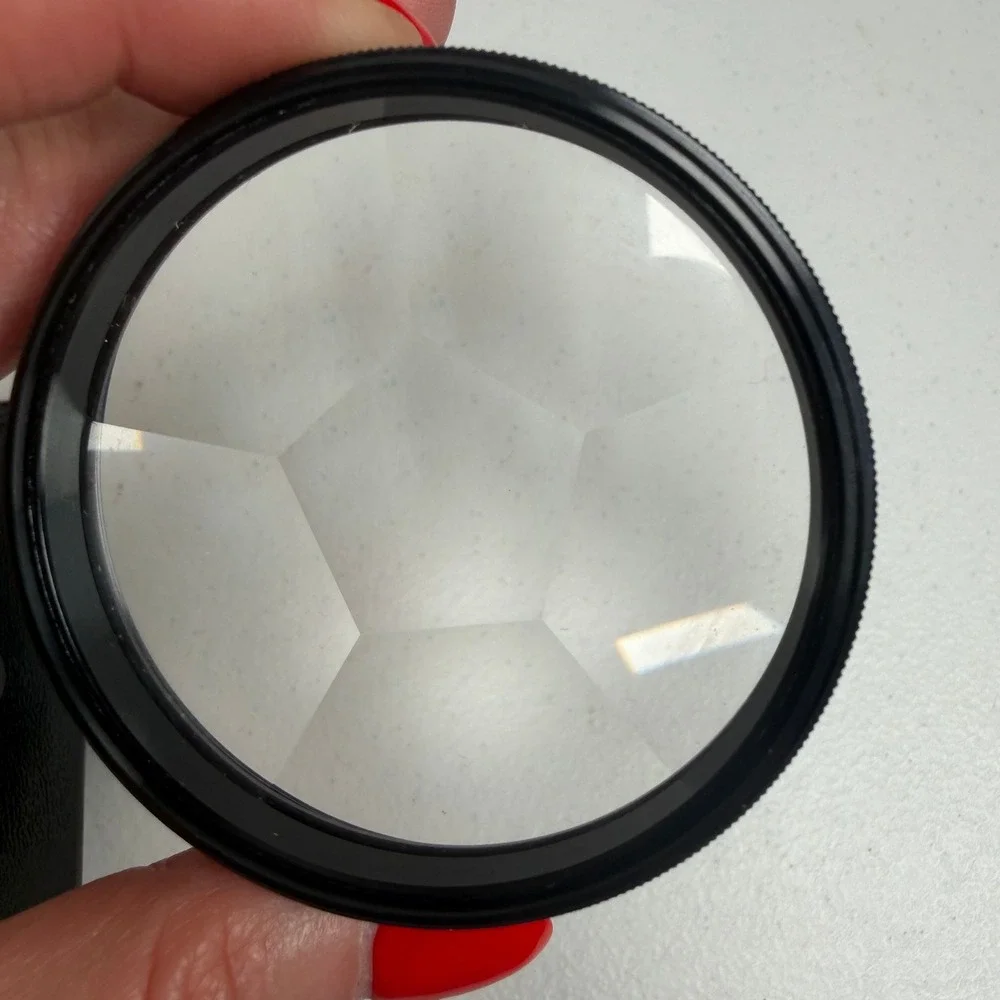 Telesar 62mm Trick Photo Filter 6 Section Coated Glass Vintage Japan Case Box